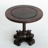 INPHIC-微縮家具紅木工藝品 紫檀圓桌 微型 明清家具模型